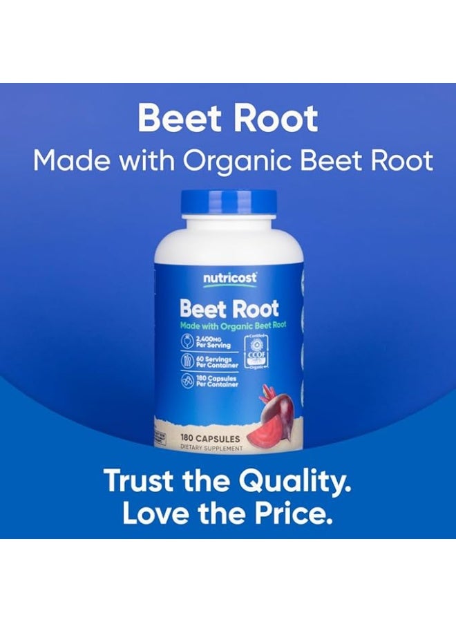 Nutricost, Beet Root, 180 Capsules (800 mg per Capsule) - Image 4